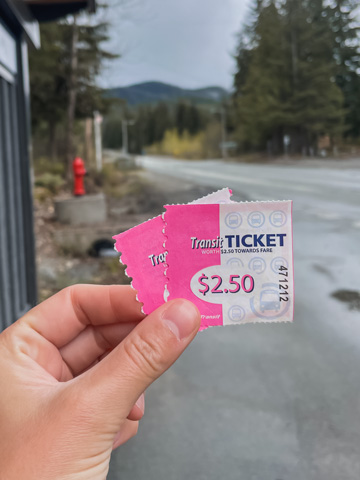 Öffentlicher Nahverkehr, auch zu Wanderungen in Whistler möglich