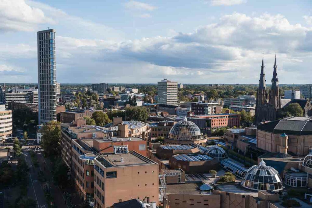 Blick über Eindhoven in Noord Brabant