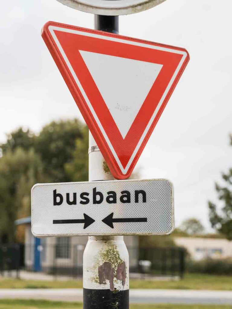 Busfahrstreifen in Holland