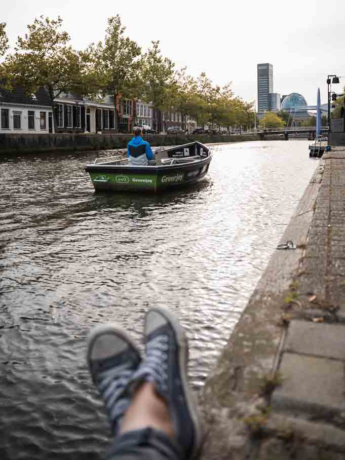 Elektroboot in Leeuwarden