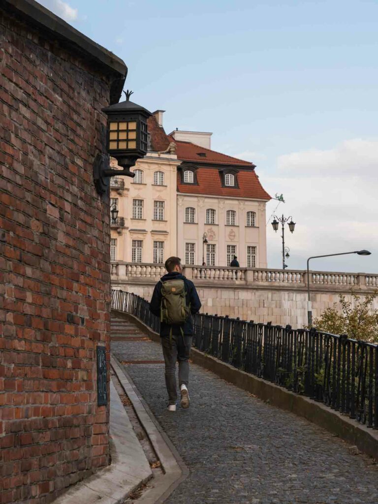 Auf dem Weg in die Altstadt von Warschau